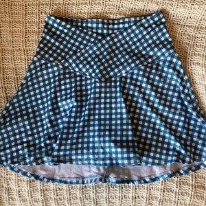 Printed athletic skirt
